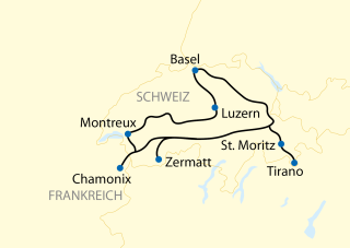 Karte_Schweiz-Zugreise_Luzern - St. Moritz